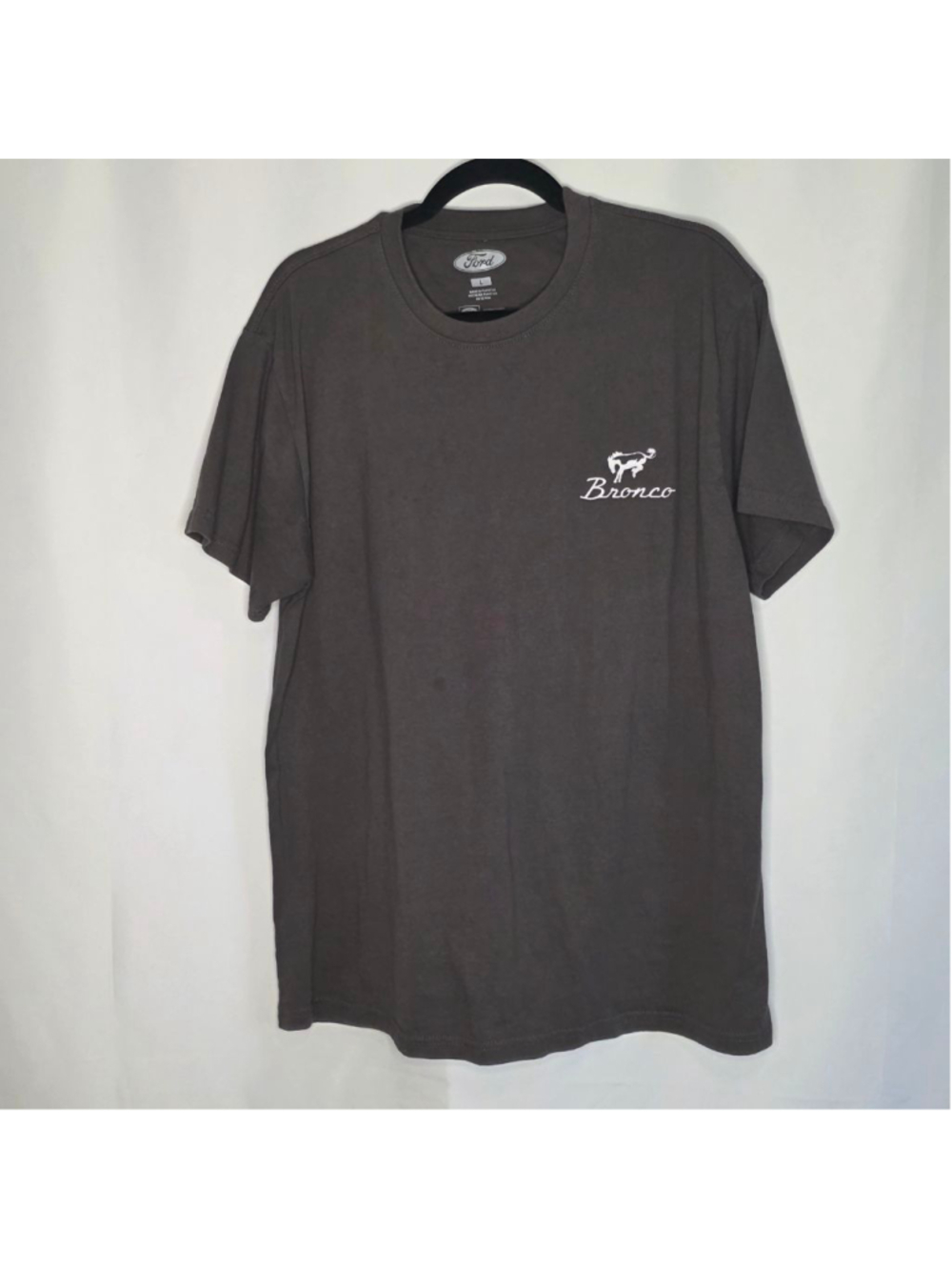 Men's Ford Bronco Short Sleeve Tee L Brown White